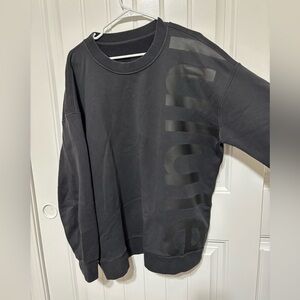 Lululemon Athletica Black Sweatshirt with Subtle Logo
